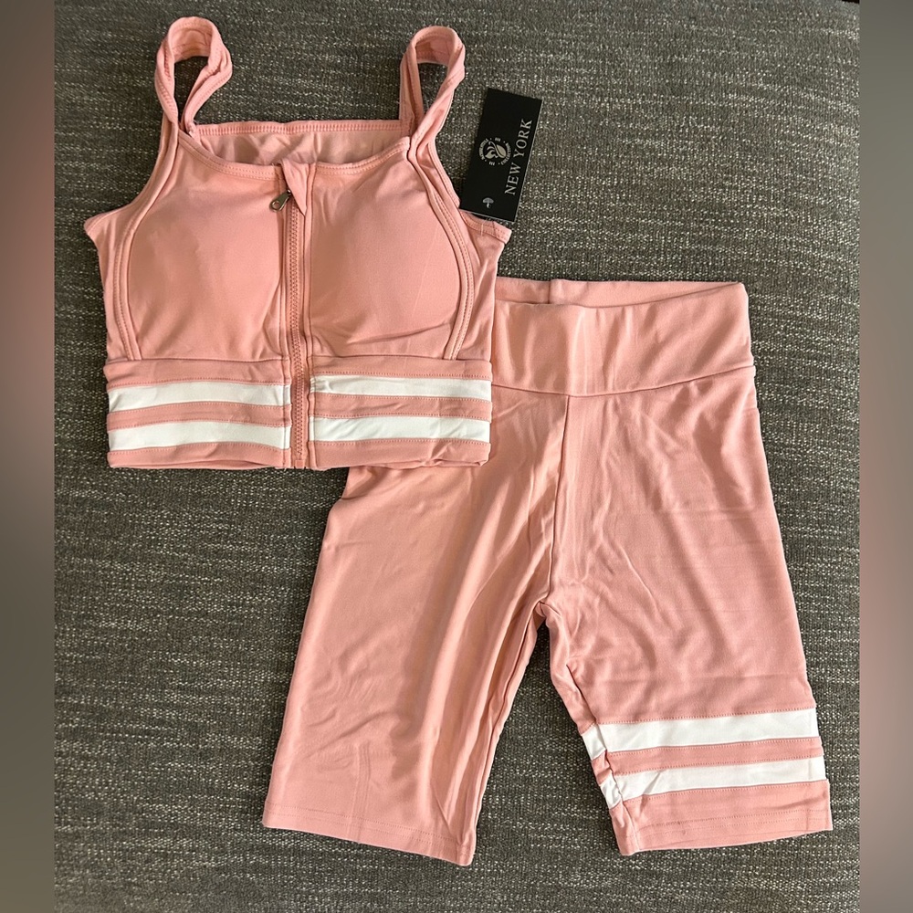Light pink two-piece set size L/XL